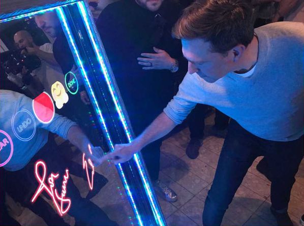 Fotospiegel mit Touchfunktion